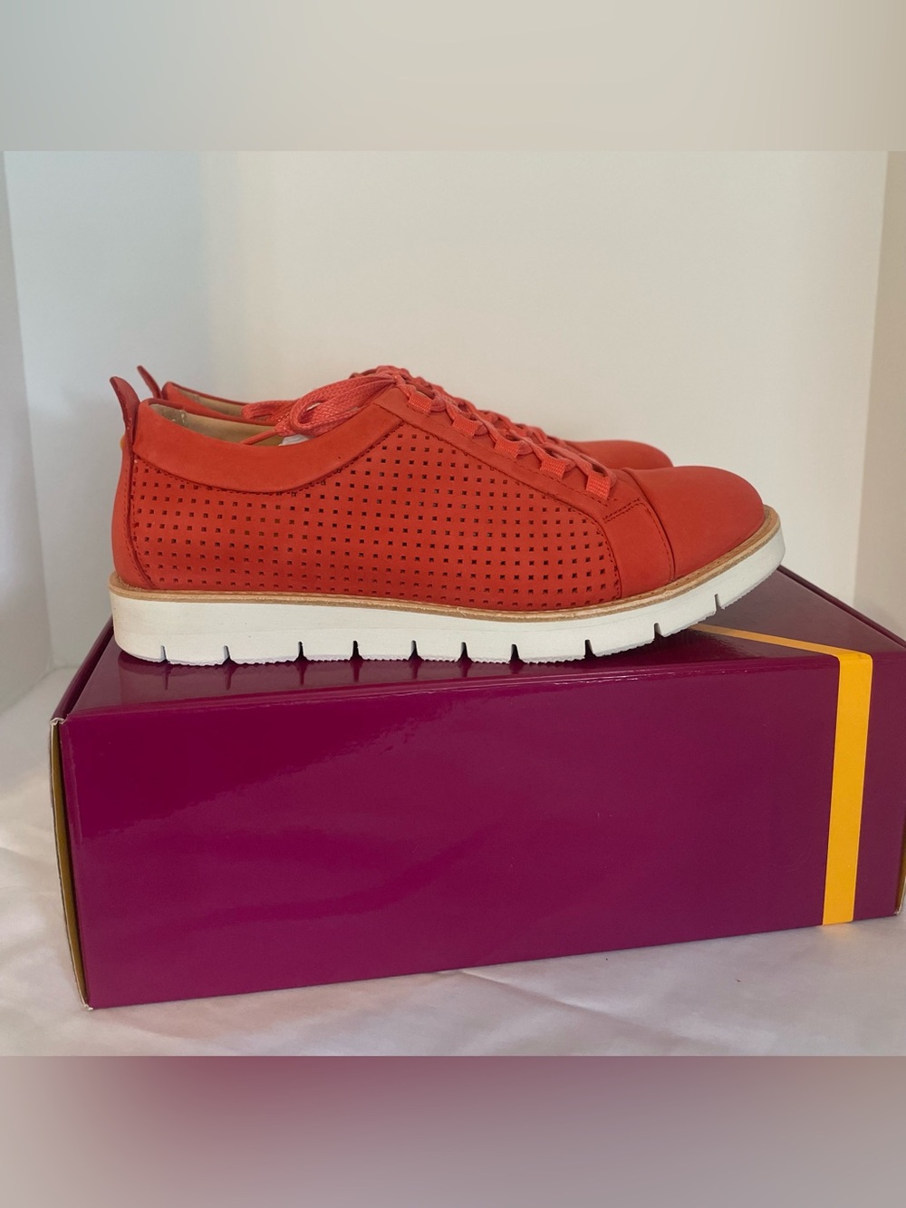 Samuel Hubbard Wanderer - Coral Nubuck, Lace Up Sneaker, Size 7.5, Brand New